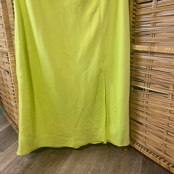 A New Day key lime green Slip Dress XXL Midi Cami Adjustable Straps plus size - Picture 8 of 8